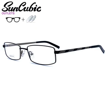 ZX260039 Нови Зрели Очила В Метални Рамки очила С Половин Рамки, Сребърни Рамки, Тънък Черен и Червен Виске, Пружинни Панти, Оптични очила, Очила