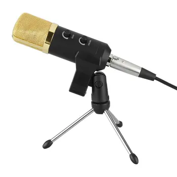 Регулируема настолен микрофон с Микрофон пружинным клип на Притежателя на Поставка, статив се използва на маса или тумбе