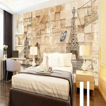 wellyu обичай мащабна фреска на европейските Ретро ТЕЛЕВИЗИЯ стенни тапети нетъкан тапет papel de parede para quarto