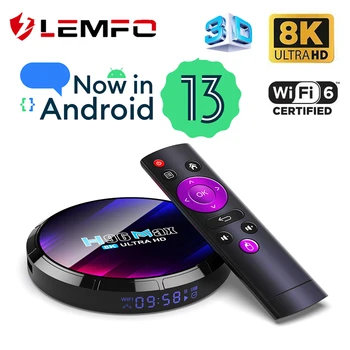 LEMFO Smart TV Box H96 Max RK3528 Android 13 8K Ultra HD 4G 64G Wifi6 С един и същ екран 3D Multi Main UI TV Box 2023 PK Android 12 11