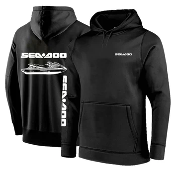 Sea Doo Seadoo Мото/нови мъжки блузи с принтом, пролетно-есенни палта, монофонични модерен пуловер, hoody, връхни дрехи в стил харадзюку