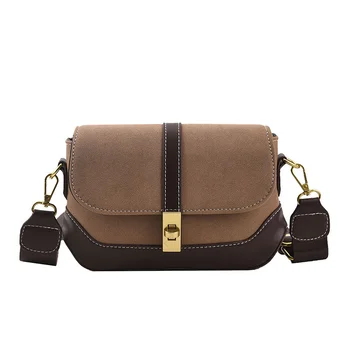 Дамски ретро чанта-месинджър 2023, Нова мода, мат малка квадратна чанта на едно рамо, дамска чанта, чанти с високо качество