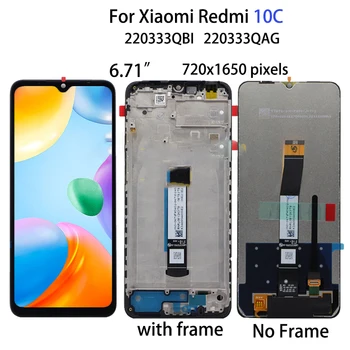 Оригинален За Xiaomi Redmi 10в LCD дисплей С сензорен екран Дигитайзер възли За Redmi 10в 220333QBI 220333QAG Подмяна на LCD дисплея