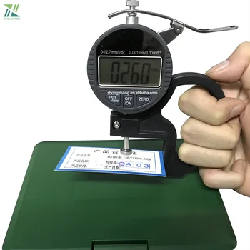 0-12,7 mm Микрометър с цифров дисплей, дебелометрия 0,01 мм, 0,001 mm за пластмасово фолио