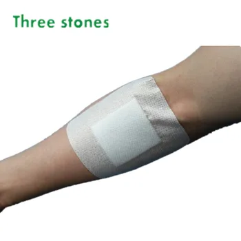 10*10 см медицински стерилни самозалепващи се ленти от нетъкан за грижа за раните с попиваща подложка хирургическа помощ
