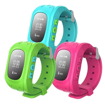 Розови бебешки смарт часовник с GPS тракера за сини умни часа, носене устройства, сателитни часа на Android