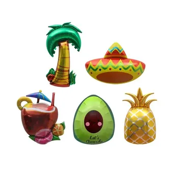 1 бр. балон за Хавайски парти, ананас, Кокос, Авокадо, Летен топка за парти по случай рождения Ден на тропическа страна Алоха, декор за лятна плажна партита