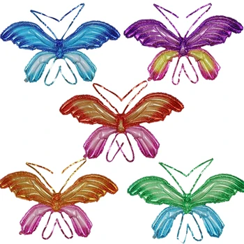 Балон от алуминиево фолио с крила на Пеперуда-Ангел, развлечения на открито, детски играчки, подарък за украса на Парти по случай рождения Ден за момичета, надуваеми топки
