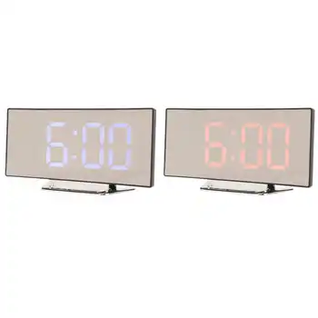 Slr цифров часовник, Цифров часовник с аларма, 2 режима на дисплея, за декора на дома
