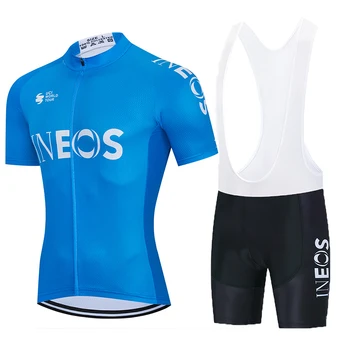 Комплекти нагрудников от Фланелка на националния отбор на Франция по Велосипед МТВ, Дрехи за планински велосипед, Мотор дрехи, лятна риза 2023, мъжки кратък спортен костюм Майо