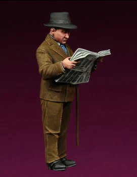 [tuskmodel] Определени фигури от смола в мащаб 1 35, Втората световна война, европейските граждански лица, книга за четене