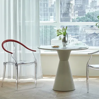 Дизайнерски минималистичные луксозни трапезни столове, модерен ресторант за четене във вътрешния двор, пластмасов стол, ергономична Мебел за дома в спалнята Cadeira