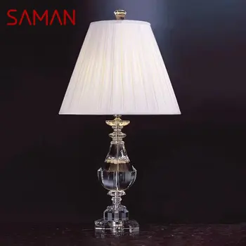 Настолна лампа SAMAN Nordic Crystal LED, модерен Ретро творчески тенис на Декор за дома, хол, спалня