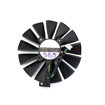 Вентилатор за видео карта 4PIN Подмяна на вентилатора за охлаждане на видеокартата за ASUS DUAL-RX580-8G резервни Части за ремонт на