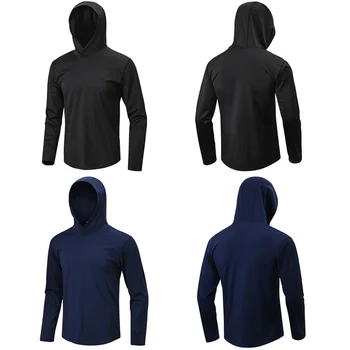 Мъжки спортни hoody за бягане, тренировки, фитнес, блузи с дълъг ръкав, бързосъхнеща SPSYL0099
