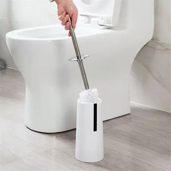 1 бр. модерен прост държач за Тоалетна четка и Комплект за почистване на Баня за Пречистване на Творчески домакински четки за почистване на тоалетна