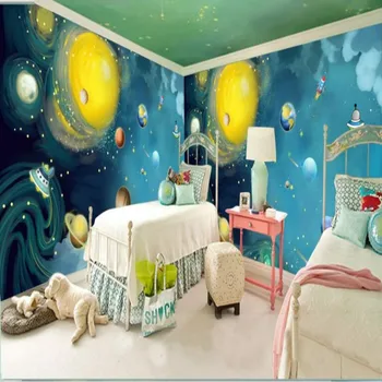 beibehang 3 d тапети за детска спалня, тапети с ръчно рисувани, голям стенопис, 3 d тапети, снимки с висока разделителна способност