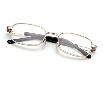 Очила за четене, Мъжки Стъклени Лещи, Метални Очила за Далекогледство, Висококачествени Комфортни Очила За Старческо +4.5 +5.0 +5.5 +6.0