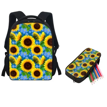 Twoheartsgirl/ модни детски училищни чанти с шарени семки, раници за детска градина с пеналами, чанти и калъфи за книги за по-малките ученици