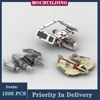 Movie Star Fighter са подбрани модел Монтаж на Строителни Блокове на MOC Хеликоптер, Космически кораб Момче Играчка за подарък