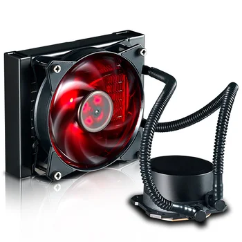 B120i CPU Water Cooler 120 мм Червен Led Безшумен Вентилатор За Intelo LGA 2011-v3 2011 1366 115X775 CPU с течно охлаждане Cooler Master