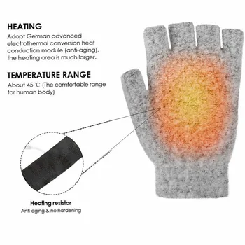 2022 Зимни Ръкавици с топъл, ръкавици с електрически нагревател, 2-Трети страни, ръкавици с топъл, Регулируеми на топлина Водоустойчив Колоездене, ски ръкавици