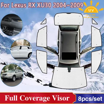 За Lexus RX350 XU30 RX 2004 ~ 2009 Блатар на Предното Стъкло на Колата Слънчеви Очила Прозорци Анти-UV Защита От Слънцето Чадър Козирка Автомобилни Аксесоари