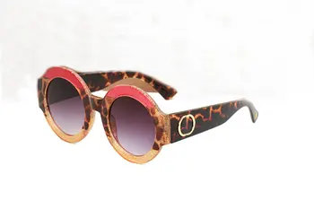 2023 мъжки луксозни слънчеви очила, Дамски Маркови дизайнерски модни кръгли слънчеви очила с решетки, квадратни слънчеви очила за дами, Дамски слънчеви очила