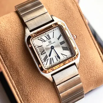 PABLO RAEZ Напълно нов луксозен ръчен часовник от неръждаема стомана за жени, модни дамски часовници AAA Top Lady Reloj Mujer Square Watch Relogio Feminino