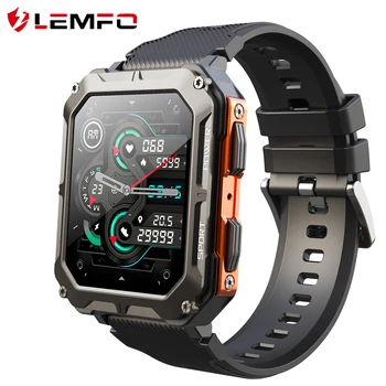 LEMFO смарт часовници мъжки Bluetooth Покана IP68 фитнес Водоустойчив спортен часовник на открито С20 PRO Smartwatch 1,83 инча 240*290 HD