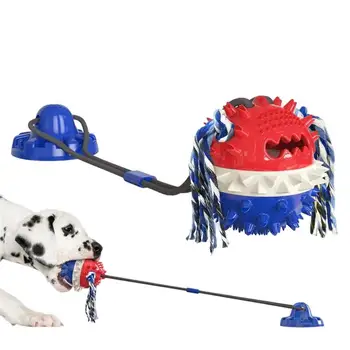 Играчки за кучета TPR, жаден за присоске, Интерактивни Играчки за кучета с топката, бавно подаване, Дъвчене, хапка, четка за Зъби за почистване на зъби, играчки за храна за кучета