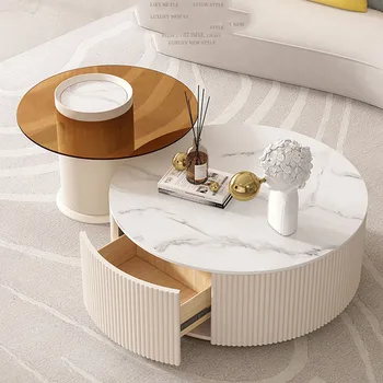 Скандинавските чайно-холни маси Трапезни книга Модерна спалня Бели масички разтегателен Кухненски плот De Chevet японската Мебели