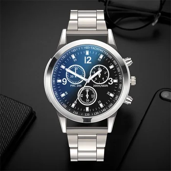 Промоция на Модата Изискани кварцов ръчен часовник мъжки часовник от неръждаема стомана Луксозни часовници мъжки бизнес ежедневни часовници Безплатна Доставка