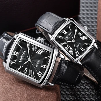 Луксозни маркови мъжки часовници, спортни бизнес часовници, водоустойчиви модни кожени аналогови кварцови часовници, мъжки Relogio Masculino