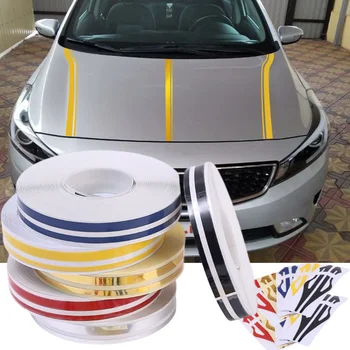 Стикер на кръста на автомобил, цветя лентата, чиято Декоративна украса на колата Стикер на кола в бар, 9,8 m X 12 мм