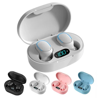 Безжични слушалки E7S TWS, управление на слушалките чрез Bluetooth, спортен слушалки, водоустойчив микрофон, музикални слушалки, работят на всички смартфони
