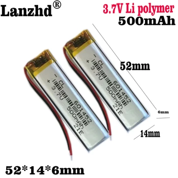 1-12 бр 3,7 В литиево-полимерна батерия 601452 за led дръжка за място на четене, лазерна писалка, батерии smart носете