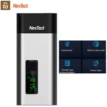 Youpin Nextool 4-в-1 Мини Тестер за Алкохол LCD Дигитален Преносим Авто Дрегер с Блок Захранване за Стеклоподъемника
