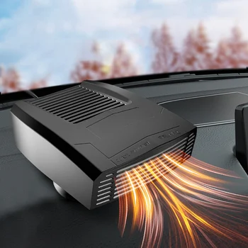 Автомобилни нагреватели 4-в-1, въртящи се на 360 градуса авто електрически вентилатор, нагревател на студен топъл въздух за къмпинг и пътешествия