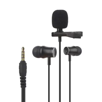 Записывающий микрофон 1 комплект Професионален 4-секционни интерфейс, 3,5 мм plug Микрофон за запис на видео и Аудио аксесоар