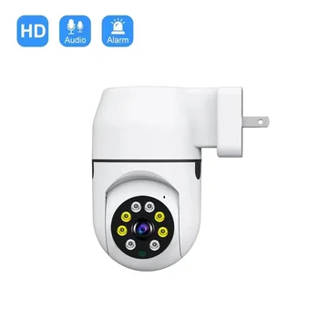 Камера с крушка 1080P Plug and Play, Начало сигурност следи бебето 360 градуса PTZ 2.0 MP, WiFi за помещения Штепсельная вилица ЕС, САЩ Допълнителна безжична камера