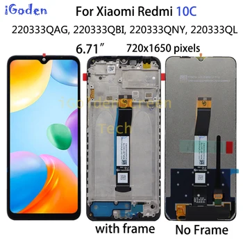 Оригинален За Xiaomi Redmi 10в LCD дисплей С сензорен екран Дигитайзер възли За Redmi 10в 220333QBI 220333QAG Подмяна на LCD дисплея