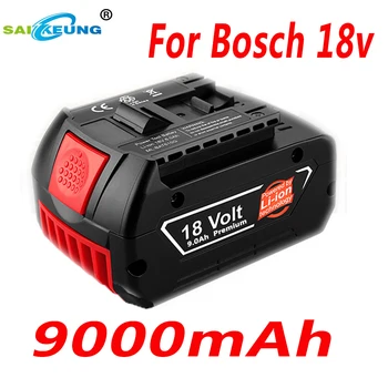 Обновена на литиево-йонна батерия с капацитет от 18 До 6000 mah, 9000 mah, съвместима с акумулаторна батерия за инструменти на Bosch Professional BAT609 BAT610 618 619