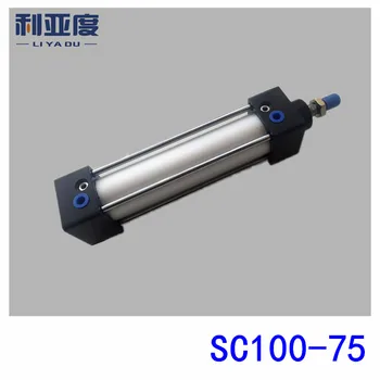 Стандартен цилиндър от алуминиева сплав SC100 *75, пневматични компоненти SC100X75, диаметър 100 мм, 75 мм ход