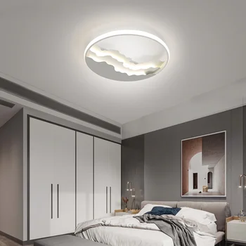Led полилей нов дизайн за кабинет, спалня, хол, творчески кръгли лампи, осветителни тела за домашно осветление Luminaria AC 90-260 В