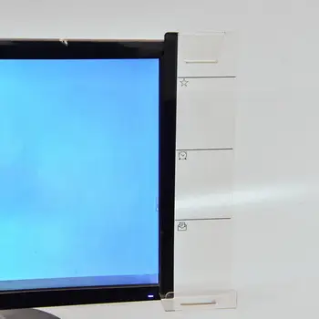 2 бр. Екранните обяви, самоклеящийся прозрачна акрилна компютърен монитор, обяви на Таблото за бележки, офис консумативи
