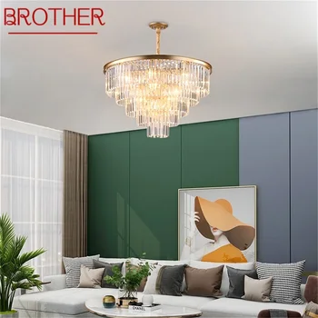 BROTHER Висящи осветителни тела, луксозни led кристални фарове в стила на постмодерното, лампа за Декорация на дома, трапезария