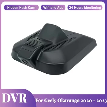 Безжична Автомобилна Камера Отпред и Отзад, UHD 2160P 4K един dashcam 24H За Паркиране Geely Okavango 2020 2021 2022 2023