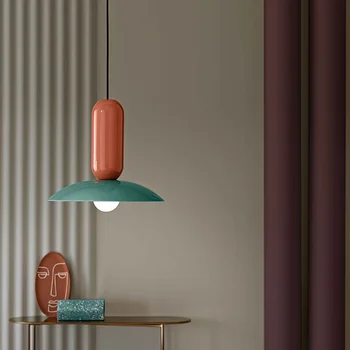 Датски дизайн Цветна синьо оранжева лампа Креативна Лампа 2023 Нова Маса-остров Кухня, Хол Нощно шкафче с Трапезария и Окачване