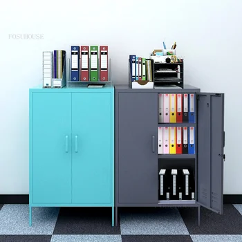 Метални картотечные шкафове в скандинавски стил за офис мебели, модерни минималистичные шкафове за багаж, гардероб за дневна, кухненски шкаф приставной
